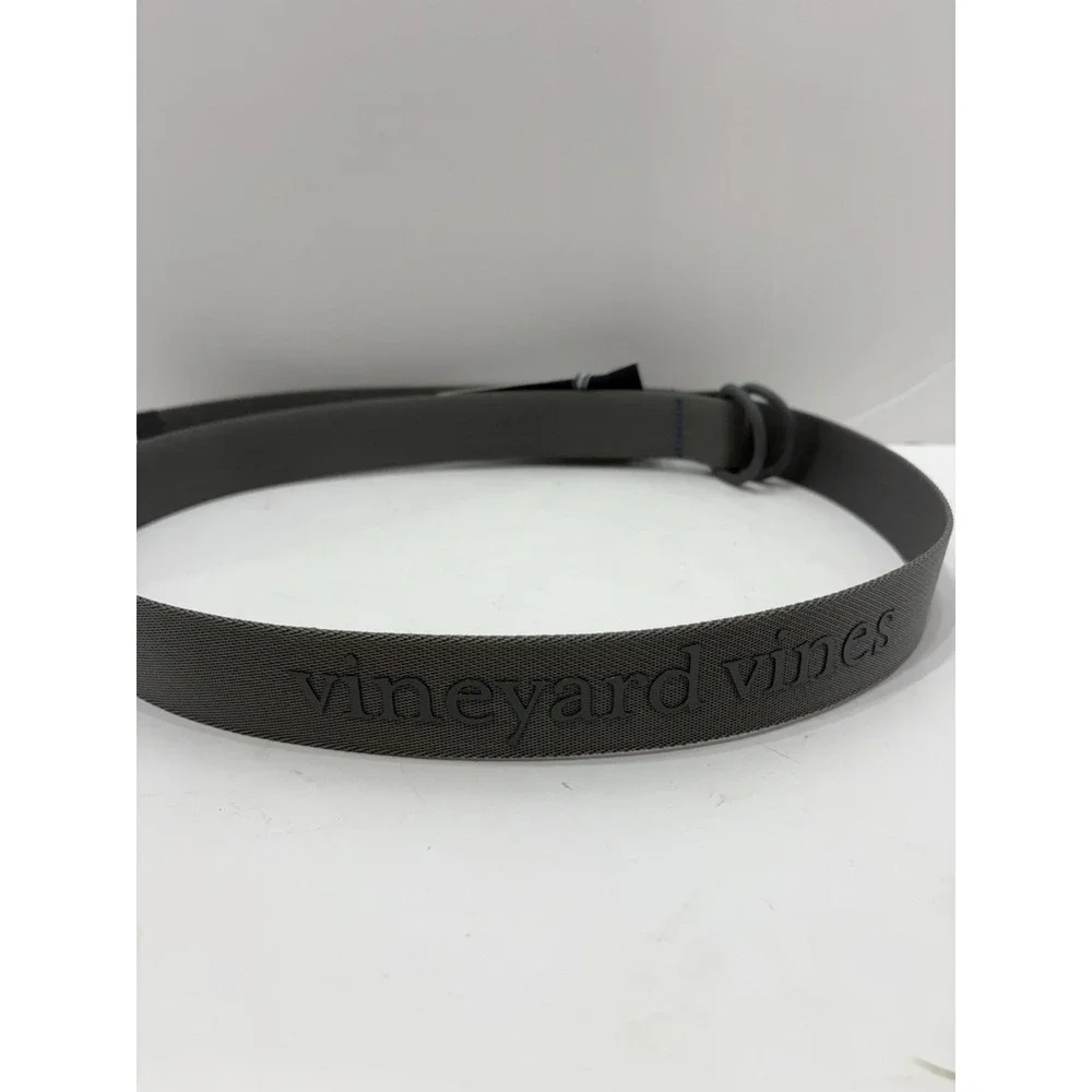 New Vineyard Vines Neon POP‎ Perfect logo gray BELT Habor Sz L (48